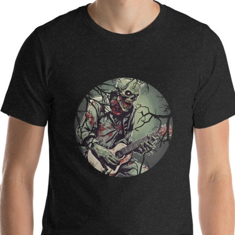 Zombie Crackle Guitar Unisex t-shirt