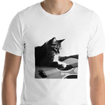 Cat Acoustic Guitar Unisex t-shirt